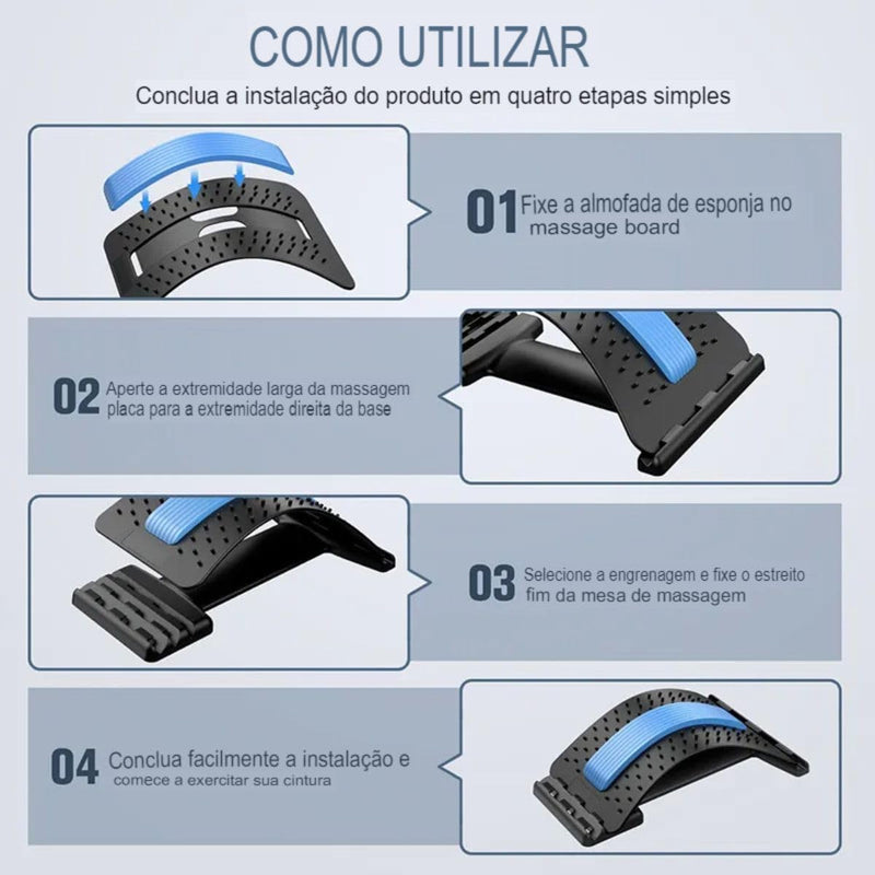 Alongador de Costas-Coluna-Lombar-Cervical