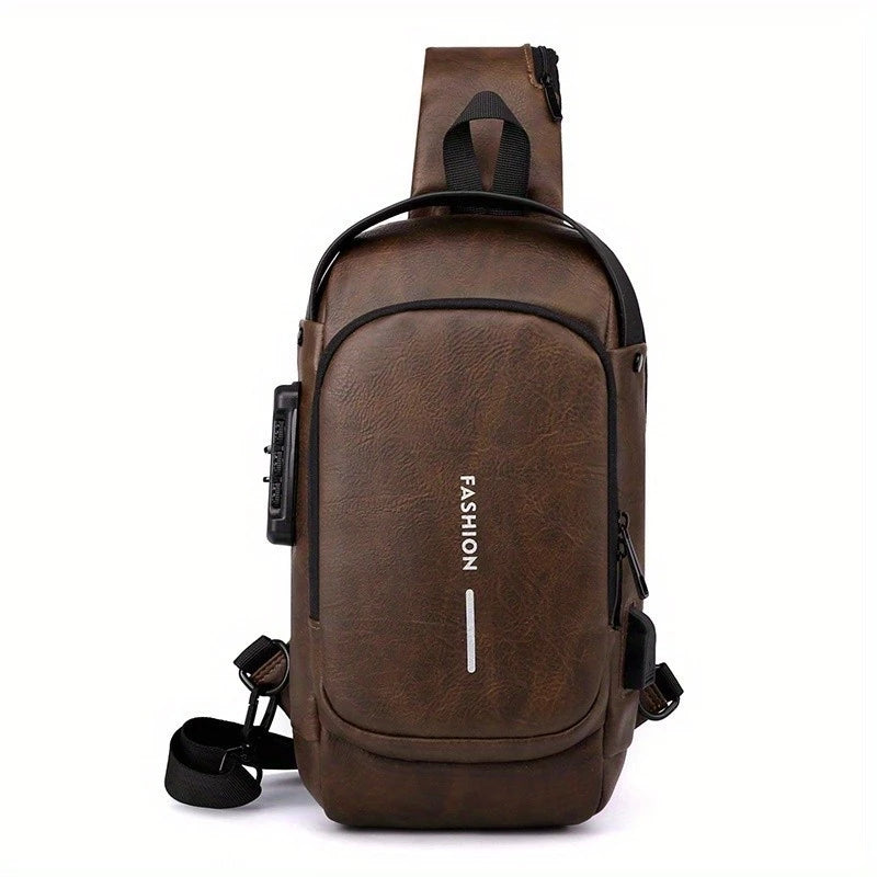 Mochila Anti-Furto com Senha USB Slim Bag