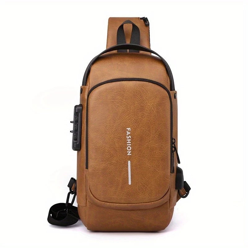 Mochila Anti-Furto com Senha USB Slim Bag